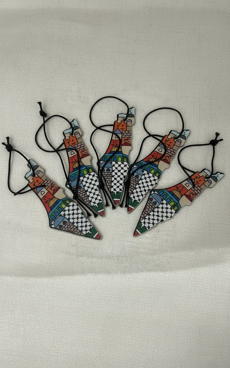 I Love Palestine Car Air Refreshener - 6 pack