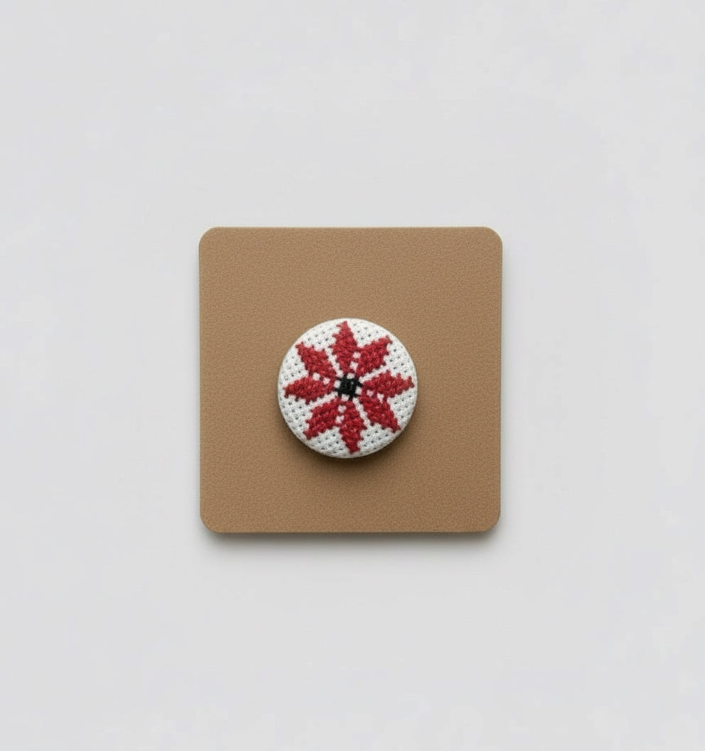 Custom Yafa Embroidery Hand Tatreez Pins - 5 piece set