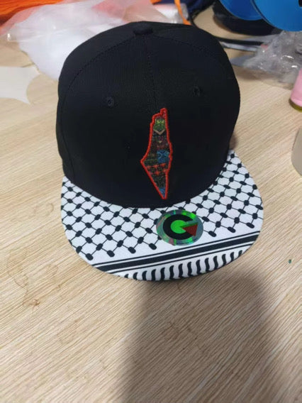 Baseball Cap - Junior Size Custom Quality Palestine Keffiyeh Brim