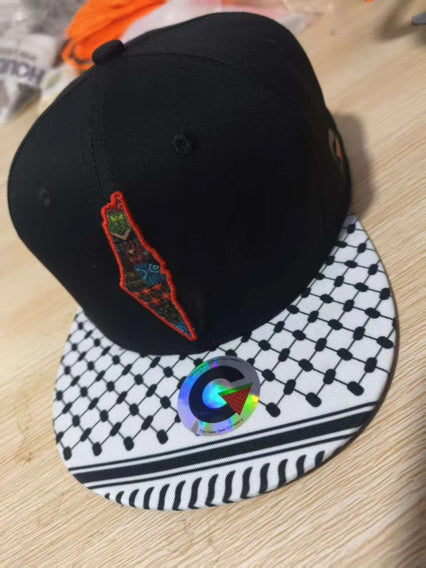 Baseball Cap - Junior Size Custom Quality Palestine Keffiyeh Brim