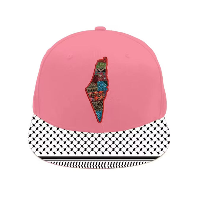 Baseball Cap - Junior Size Custom Quality Palestine Keffiyeh Brim