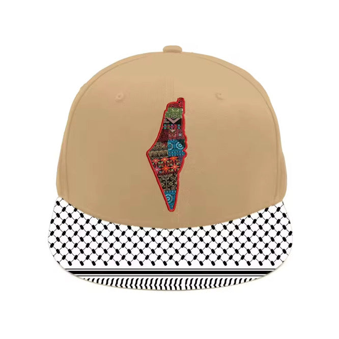 Baseball Cap - Junior Size Custom Quality Palestine Keffiyeh Brim