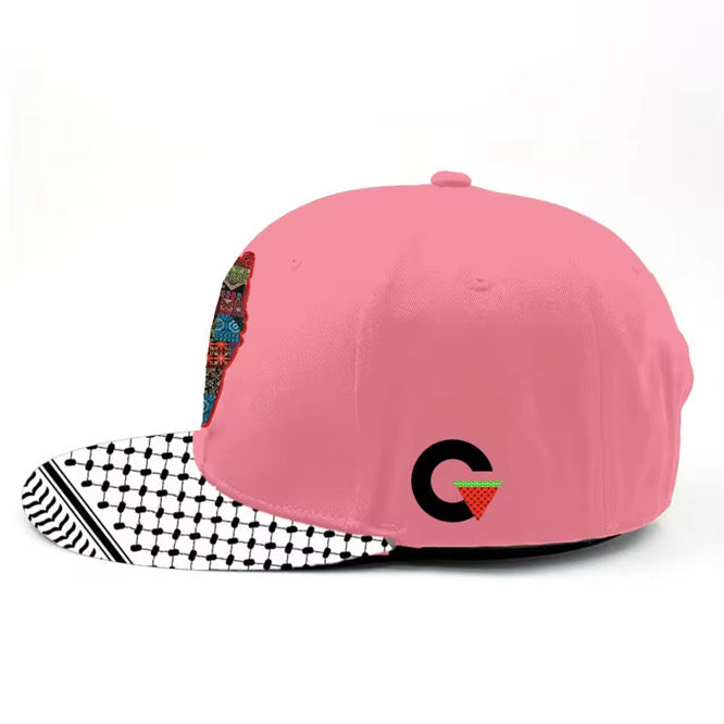 Baseball Cap - Junior Size Custom Quality Palestine Keffiyeh Brim