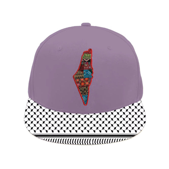 Baseball Cap - Junior Size Custom Quality Palestine Keffiyeh Brim