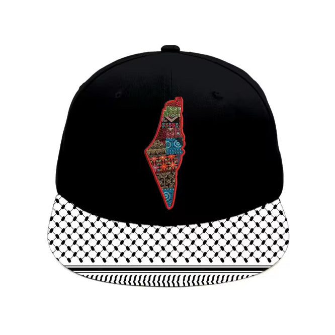 Baseball Cap - Junior Size Custom Quality Palestine Keffiyeh Brim