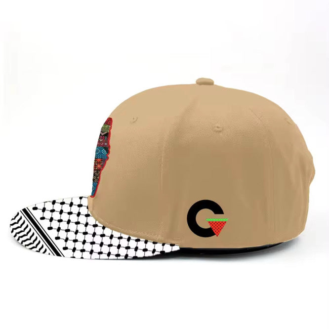 Baseball Cap - Junior Size Custom Quality Palestine Keffiyeh Brim
