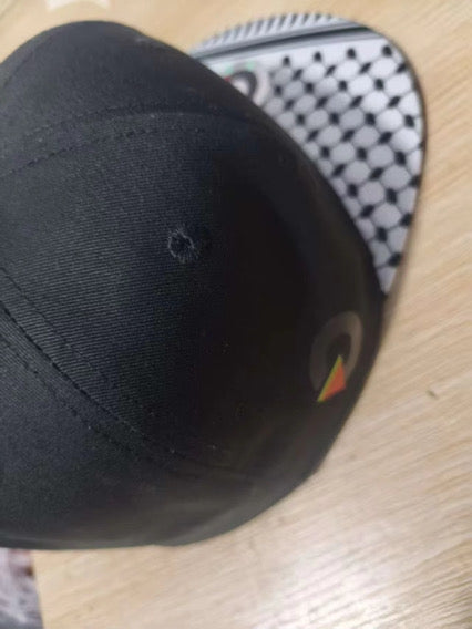 Baseball Cap - Junior Size Custom Quality Palestine Keffiyeh Brim