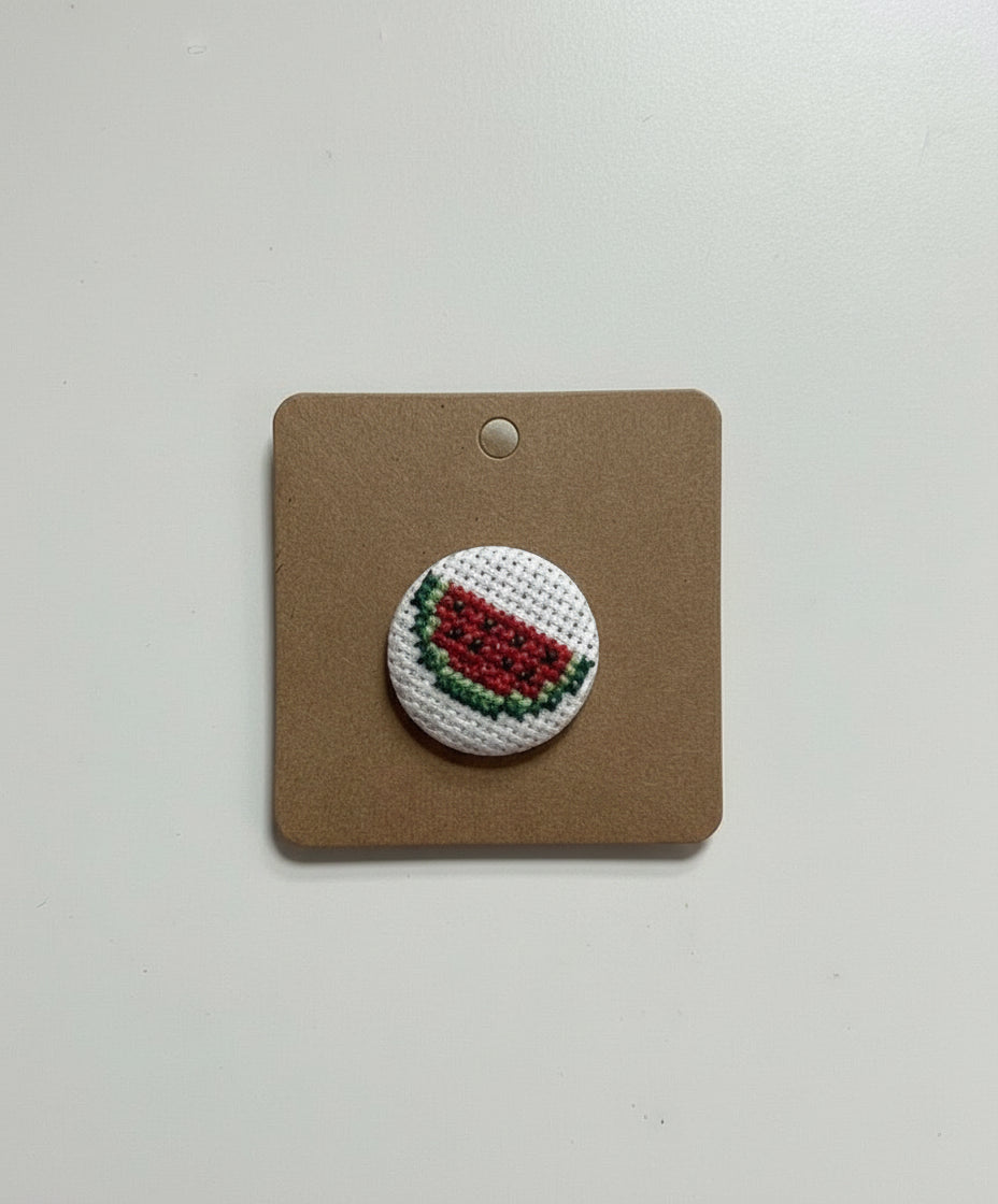 Custom Yafa Embroidery Hand Tatreez Pins - 5 piece set