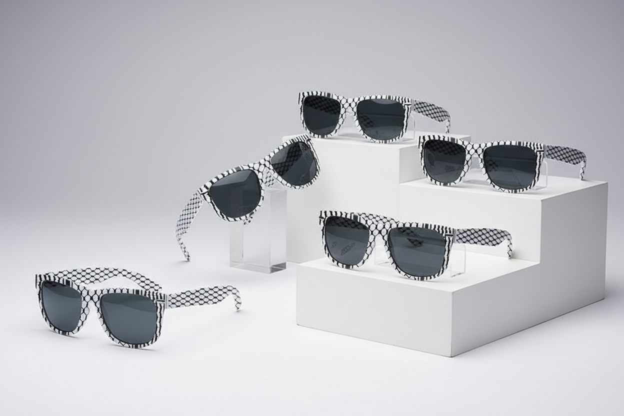 Custom Keffiyeh Frame Polarized Sunglasses
