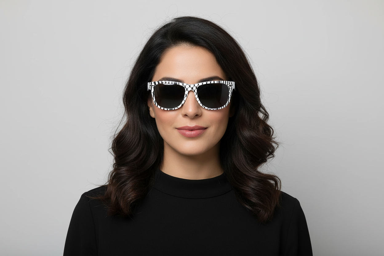 Custom Keffiyeh Frame Polarized Sunglasses