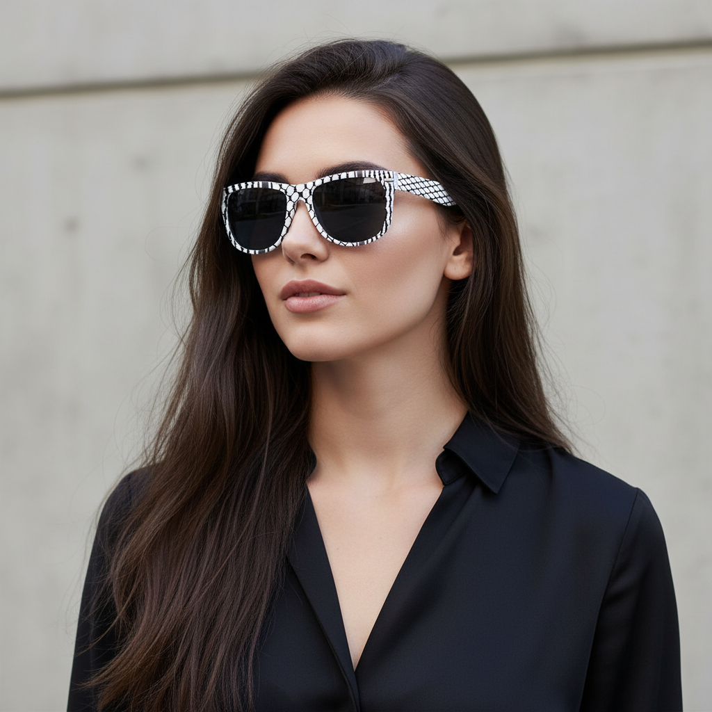 Custom Keffiyeh Frame Polarized Sunglasses